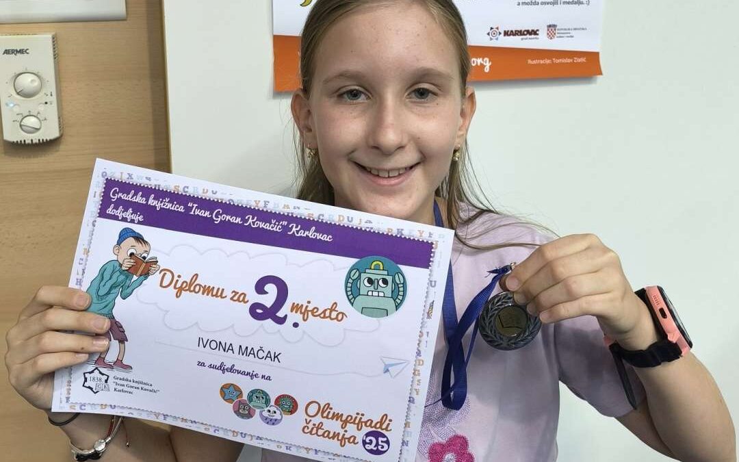 Ivona Mačak srebrna olimpijka čitanja