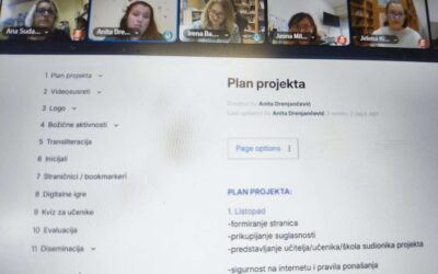 Igrajmo se glagoljicom 6 – prvi videosusret s projektnim partnerima